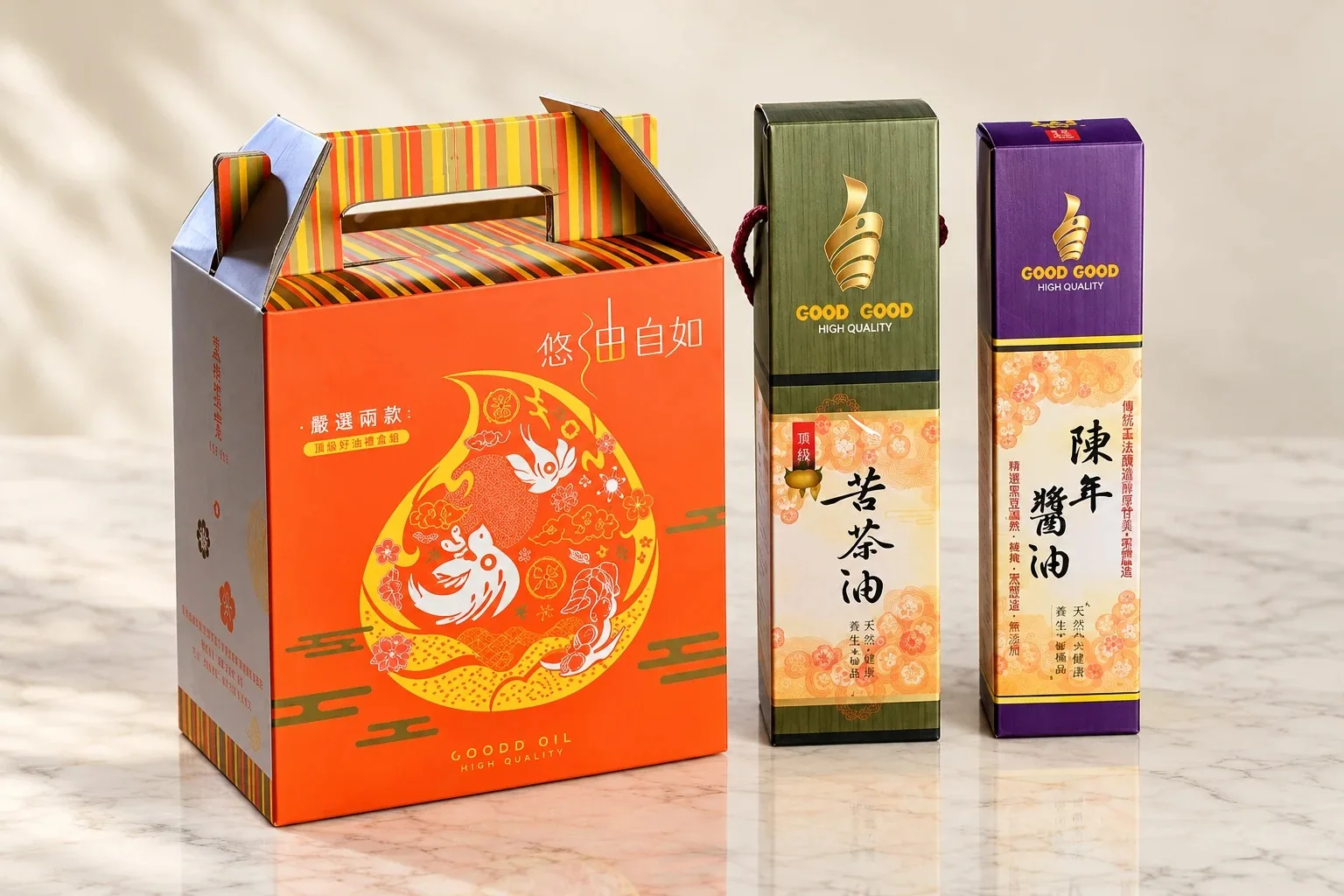 Colored Package Boxes